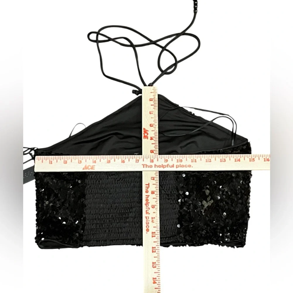 House of Harlow 1960 2 pc Sequined Halter top and matching pants - Picture 12 of 16